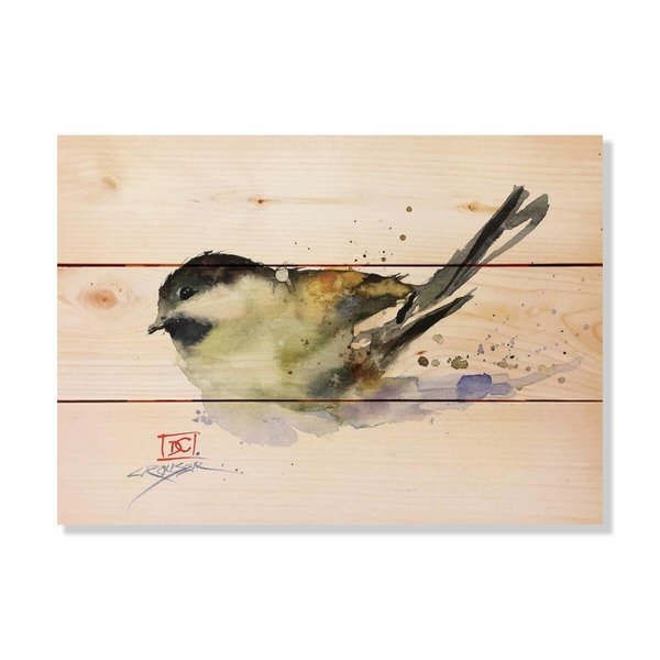 Wile E. Wood 15 x 11 in. Crousers Chickadee Wood Art DCCH-1511